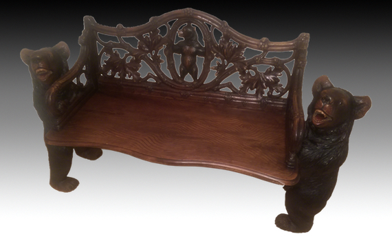Black Forest Bear Bench
