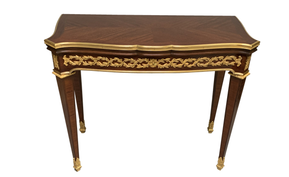 Maison Mottheau French Ormolu Mounted Card Table after Reisener