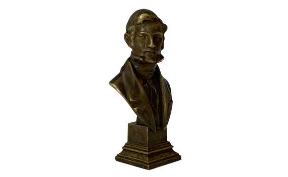 Antique Adolf Pohl Bronze Bust of a Gentleman