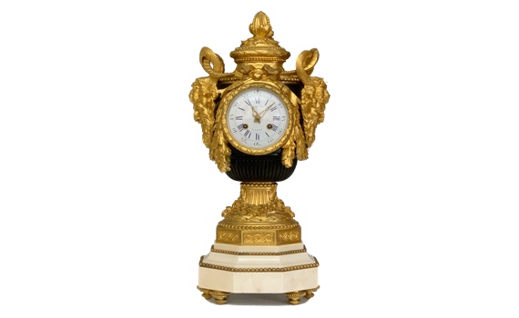 Antique French Clock Louis XVI Style after Robert Osmond
